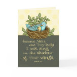 Shadow of His Wings Encouragement Card