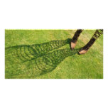 Shadow of legs and feet photo cards