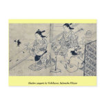 Shadow puppets by Nishikawa, Sukenobu Ukiyoe postcards