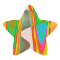 Shadow Talk - Acrylic Oriental Colour Art Star Sticker