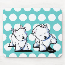 Shadowboxing Westies Mouse Pads