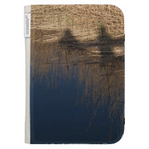 Shadows and reeds on Kindle cover