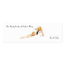 Shady Lady Sailor Bookmark Business Cards