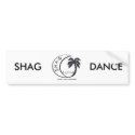 SHAG DANCE BUMPER STICKER bumper stickers
