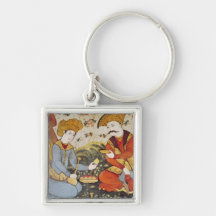 Shah Abbas I  and a Courtier Key Chain