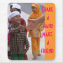 Shake a hand , Make a friend Mouse Pads