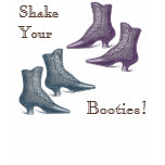 Shake Your Booties Victorian Dancing Shoes T-Shirt