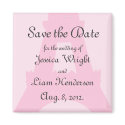 Shake your Tail Feathers Wedding Invitation (pink) magnets