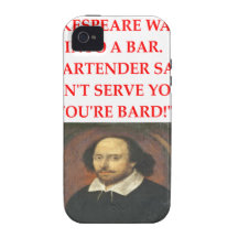 shakespear joke Case-Mate iPhone 4 cases