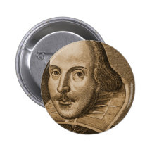 Shakespeare Droeshout Engravings Button