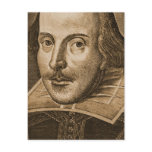 Shakespeare Droeshout Engravings postcards
