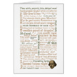 Shakespeare Insults Collection Greeting Card