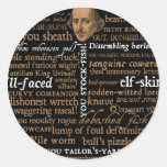 Shakespeare Insults Collection Round Stickers