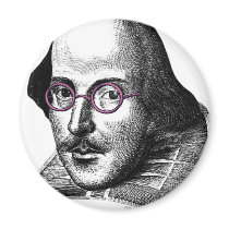 Shakespeare Lennon Refrigerator Magnets