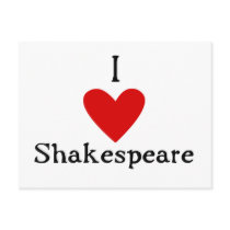 Shakespeare Love Post Cards