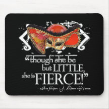 Shakespeare Midsummer Night's Dream Fierce Quote Mouse Pads