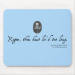 Shakespeare Mousepad #3. Unusual gift. mousepads