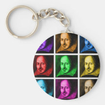 Shakespeare Pop Art Key Chains