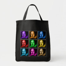 Shakespeare Pop Art Tote Bag
