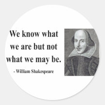 Shakespeare Quote 3b Round Sticker