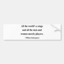 Shakespeare Quote 5a Bumper Sticker