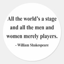 Shakespeare Quote 5a Stickers