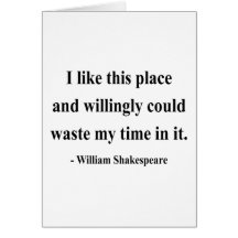Shakespeare Quote 6a Greeting Cards