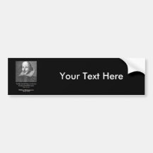 Shakespeare Quote ~ Good Night, Good night! Bumper Sticker