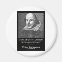 Shakespeare Quote ~ Good Night, Good night! Refrigerator Magnet