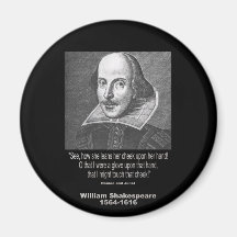 Shakespeare Quote ~ Romeo and Juliet Refrigerator Magnet
