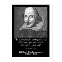 Shakespeare Quote ~ Romeo and Juliet Post Cards