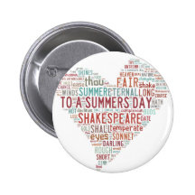 Shakespeare Sonnet 18 Button
