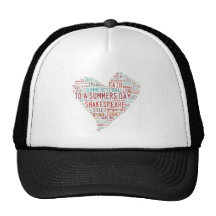 Shakespeare Sonnet 18 Trucker Hats