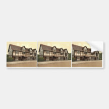 Shakespeare's birthplace, Stratford-on-Avon, Engla Bumper Sticker