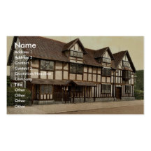 Shakespeare's birthplace, Stratford-on-Avon, Engla Business Card Templates