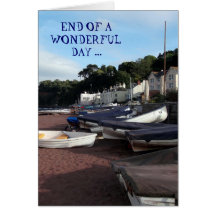 Shaldon, End of a wonderful day -  Birthday card