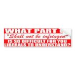 Shall Not Be Infringed Bumper Sticker bumper stickers