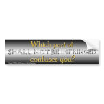 Shall Not Be Infringed Bumper Sticker bumper stickers