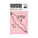 Shalom and Dove of Peace Postage postage