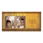 SHALOM  Photo Greeting Card template photo cards