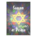 Shalom Tie dye at Pesach cards