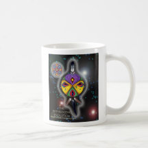 Shaman's mask in Space Coffee Mugs