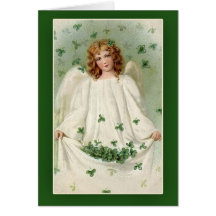 Shamrock Angel St. Patrick's Day Cards