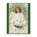 Shamrock Angel St. Patrick's Day Cards postcards