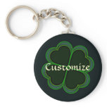 Shamrock Bleu Personalized Keychains