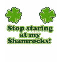 Shamrock Boobs womens funny t-shirts