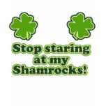 Shamrock Boobs womens funny t-shirts