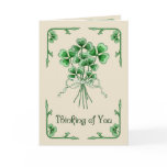 Shamrock Bouquet Greeting Cards