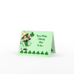 Shamrock Card Irish Blessing St. Patrick's Day