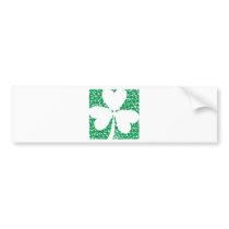 Shamrock Cutout bumper stickers